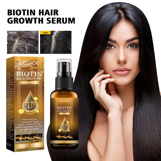 Biotin Hair Regrowth Spray Anti Hair Loss Treatment Oil Dry Frizzy Nourish Scalp Damaged Repair Serum Hair Care Serum Oil