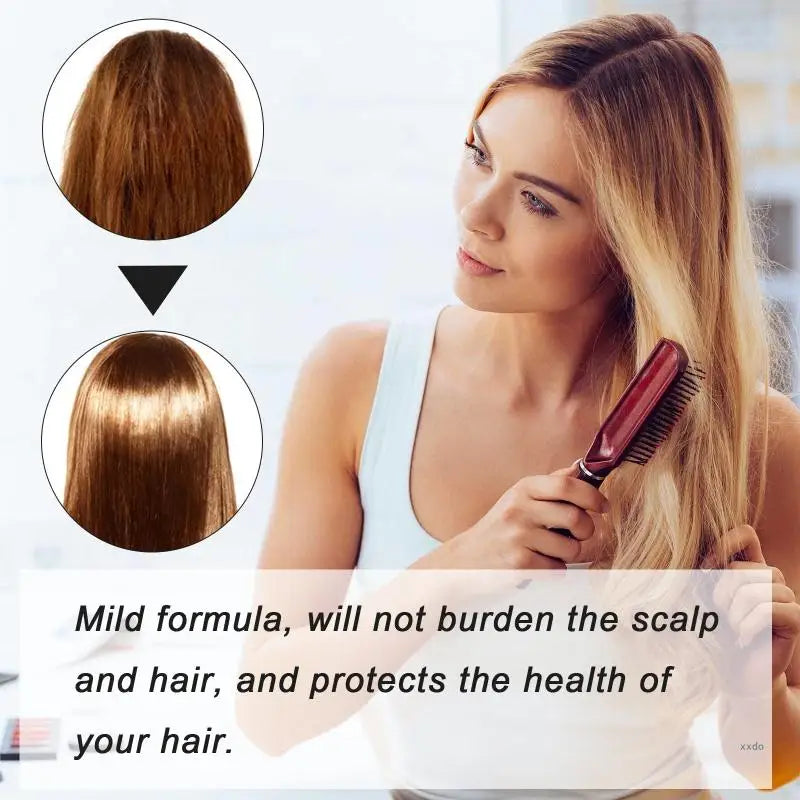 EELHOE Hair Straightener Cream Silk Gloss Straightening Protein Correcting Hair Straight Permanent Frizzy Straight Fixation
